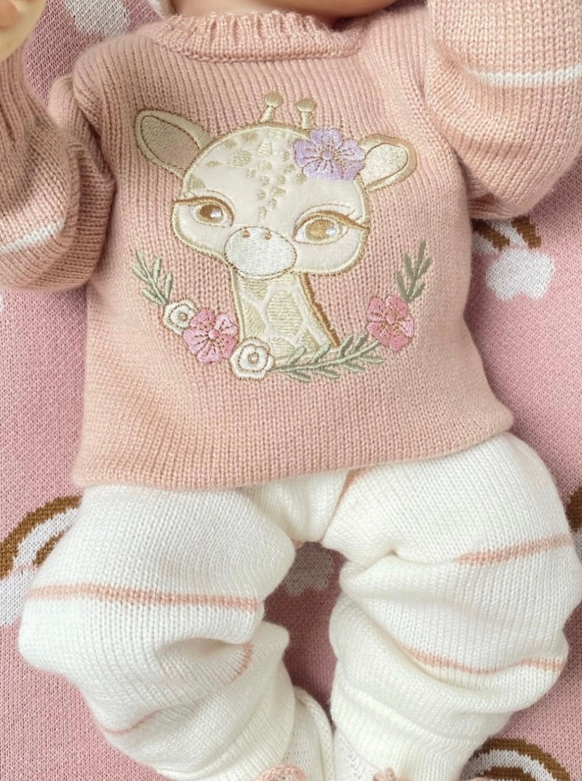 Set jirafa palo de rosa