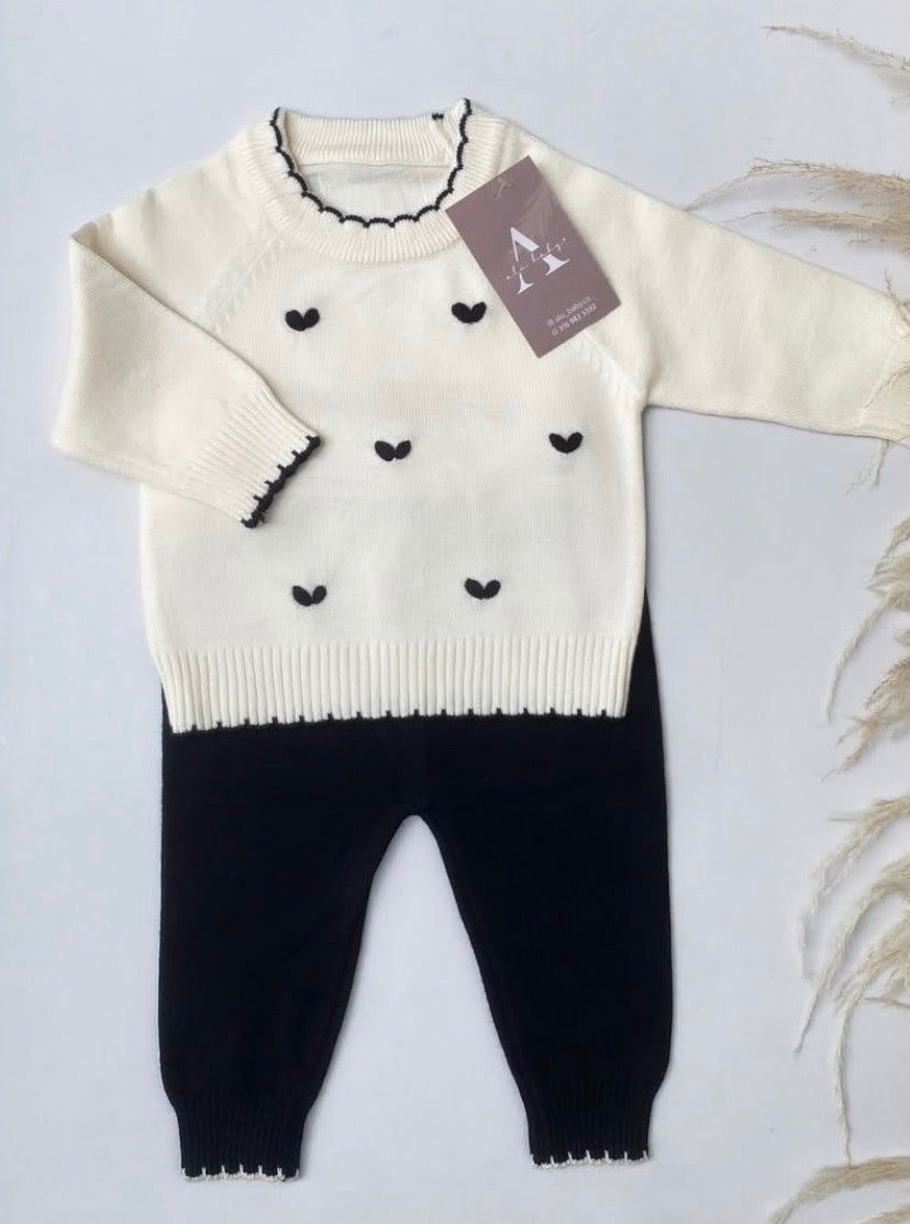 Conjunto cora negro