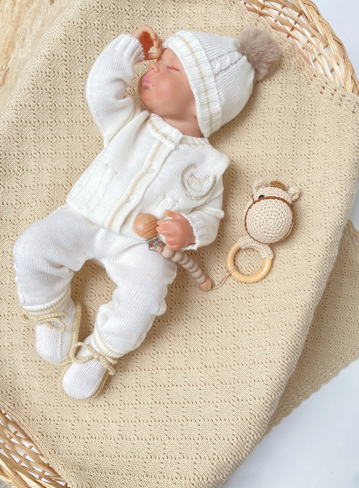 Set trenza caballo arena   RN