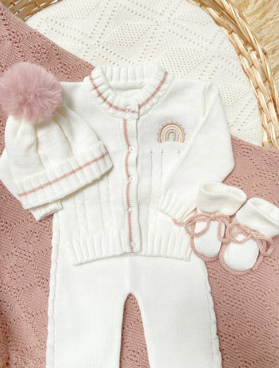 Set arcoíris palo de rosa