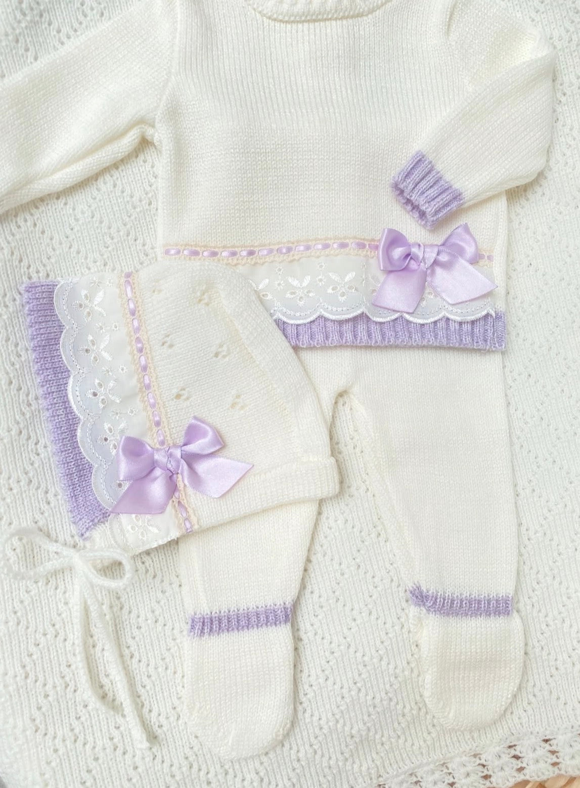 Set Andalucia, hueso con lila