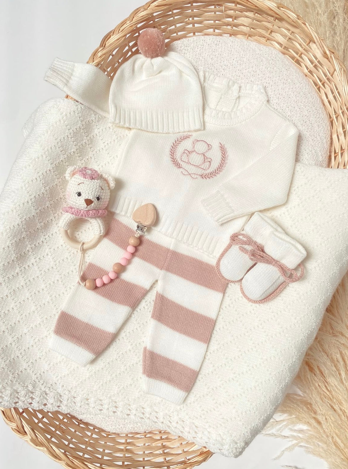 Set osa laurel   palo de rosa  rayas RN