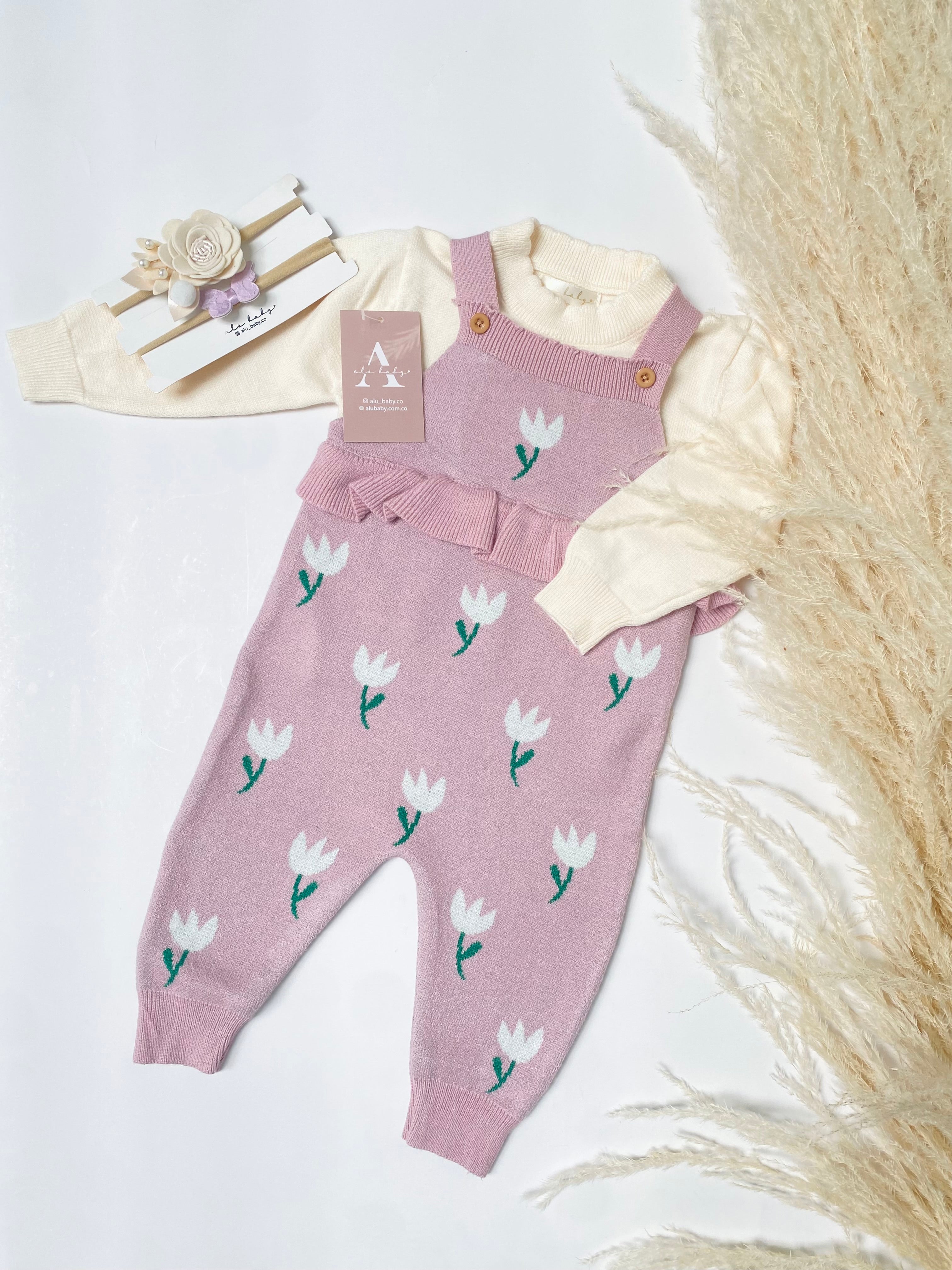 Set tulipán mora leche