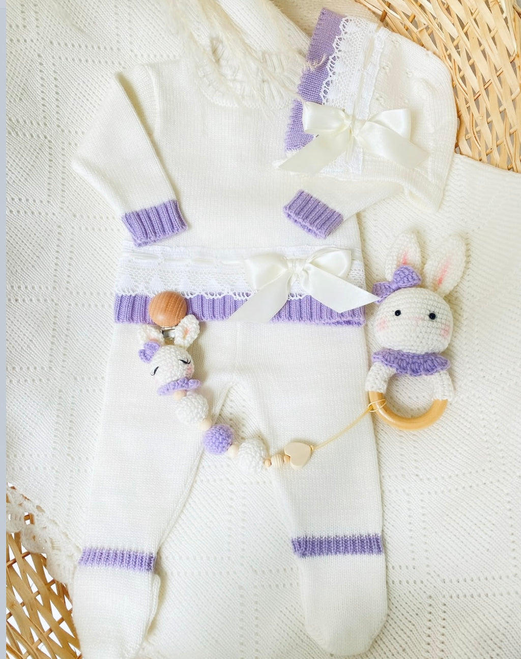 Set Andalucia, hueso con lila