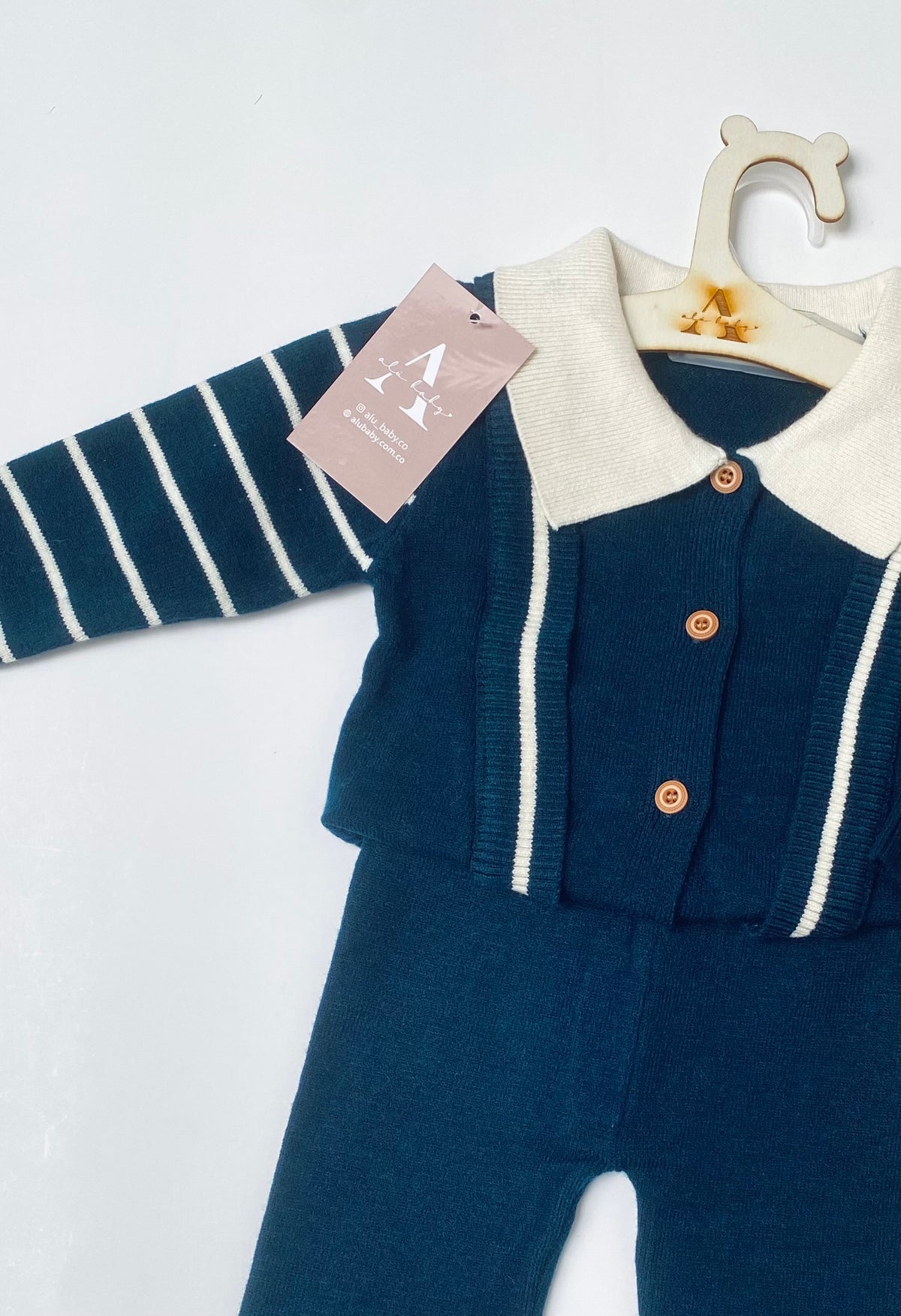 Conjunto azul esmeralda