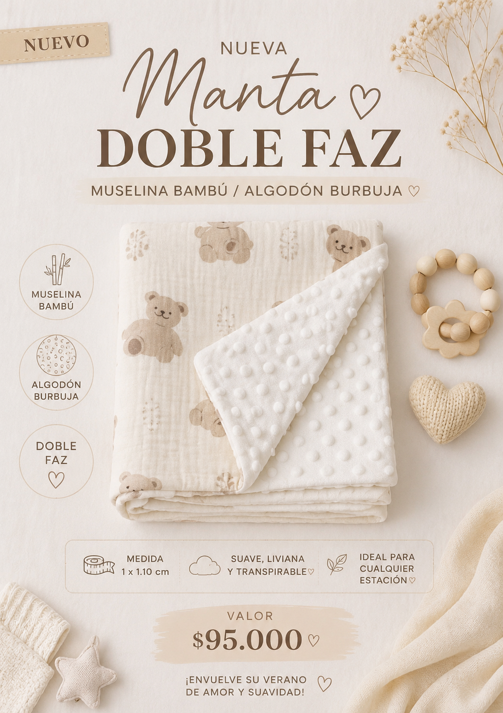 Muselina bambú