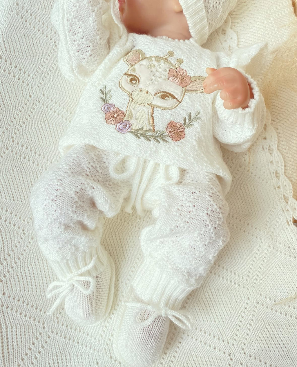 Set jirafa bolero blanco