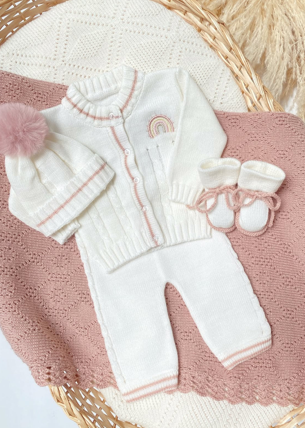 Set arcoíris palo de rosa