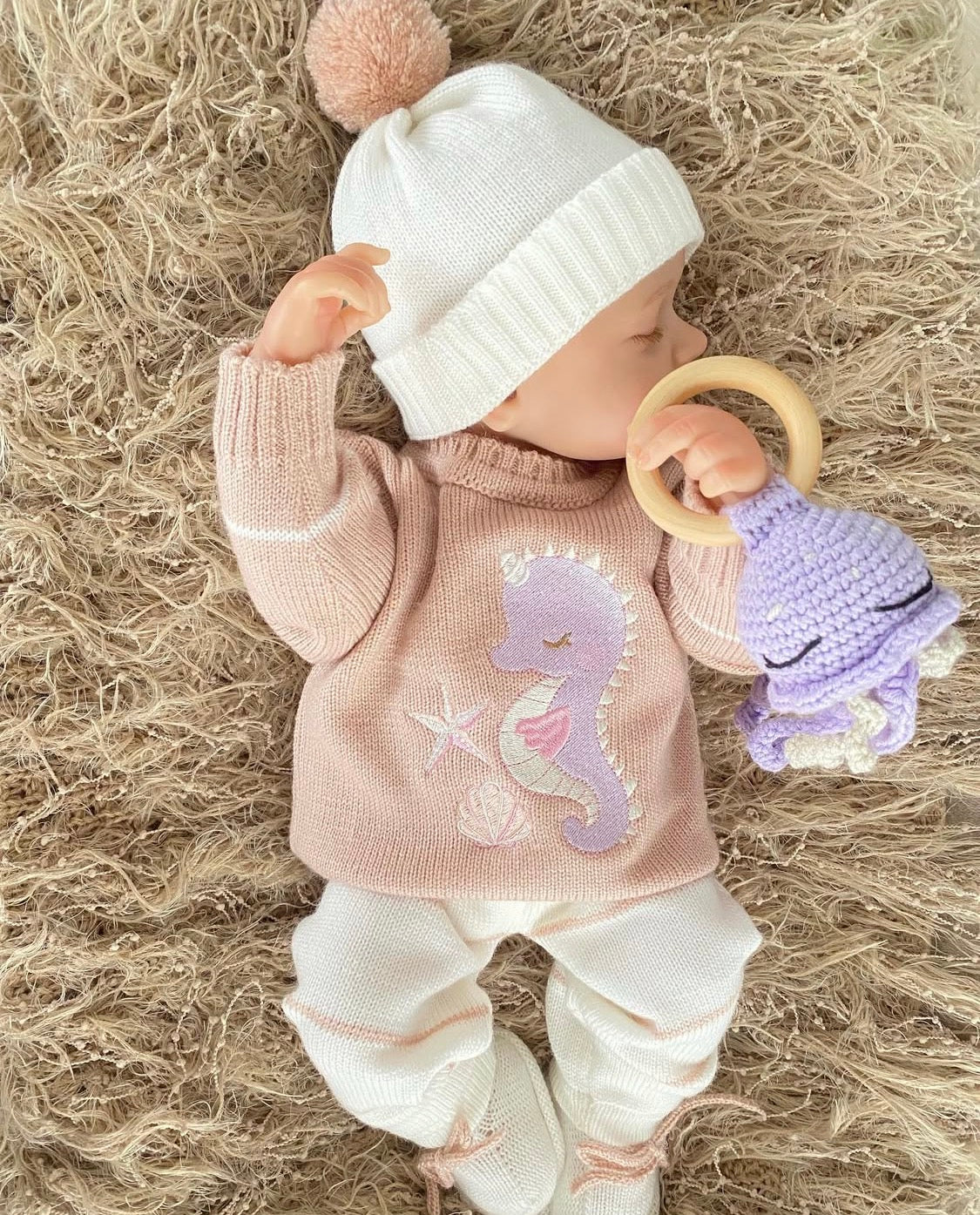 Set coral palo de rosa 1 a 4 meses