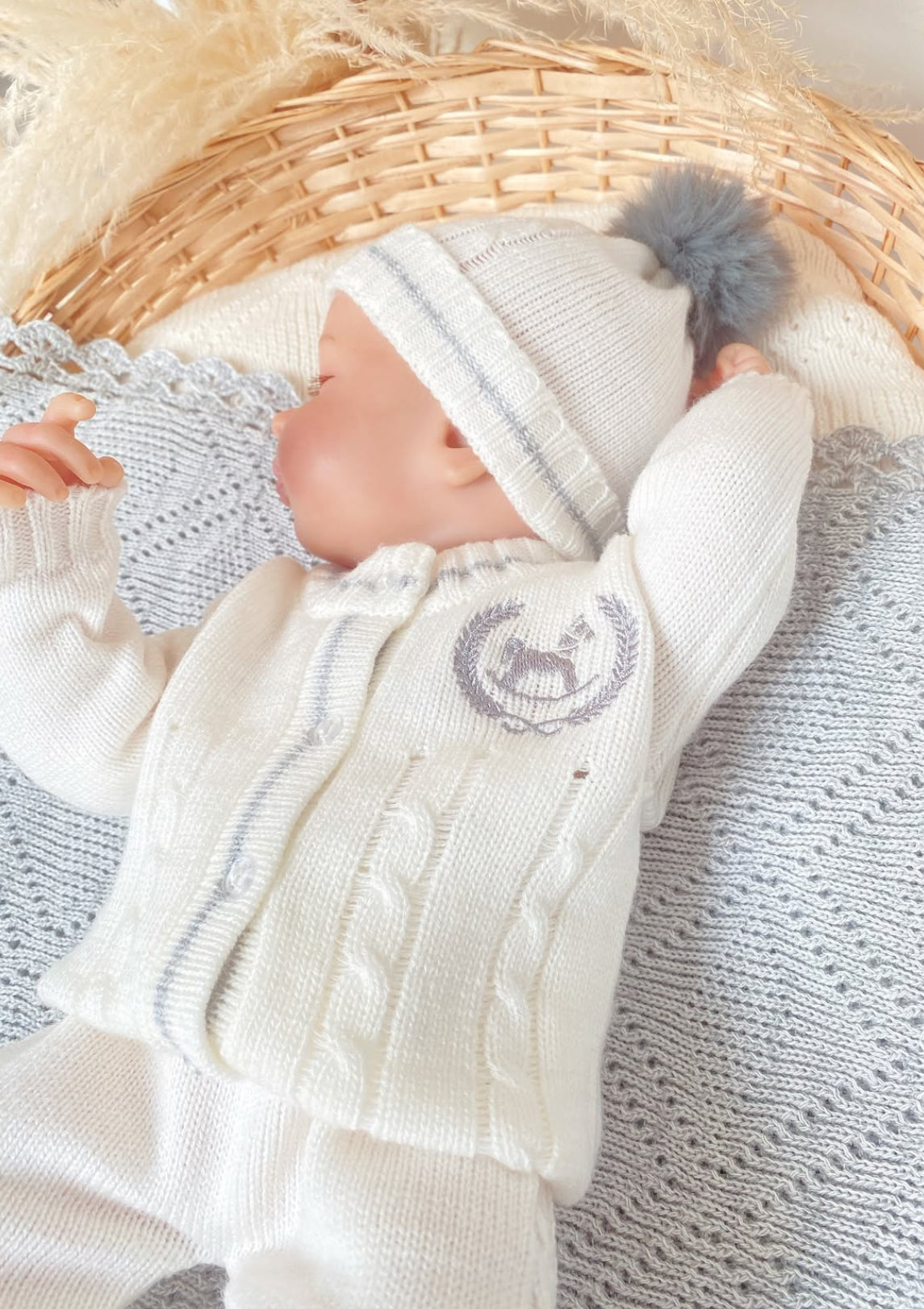 Set trenza caballo gris  RN