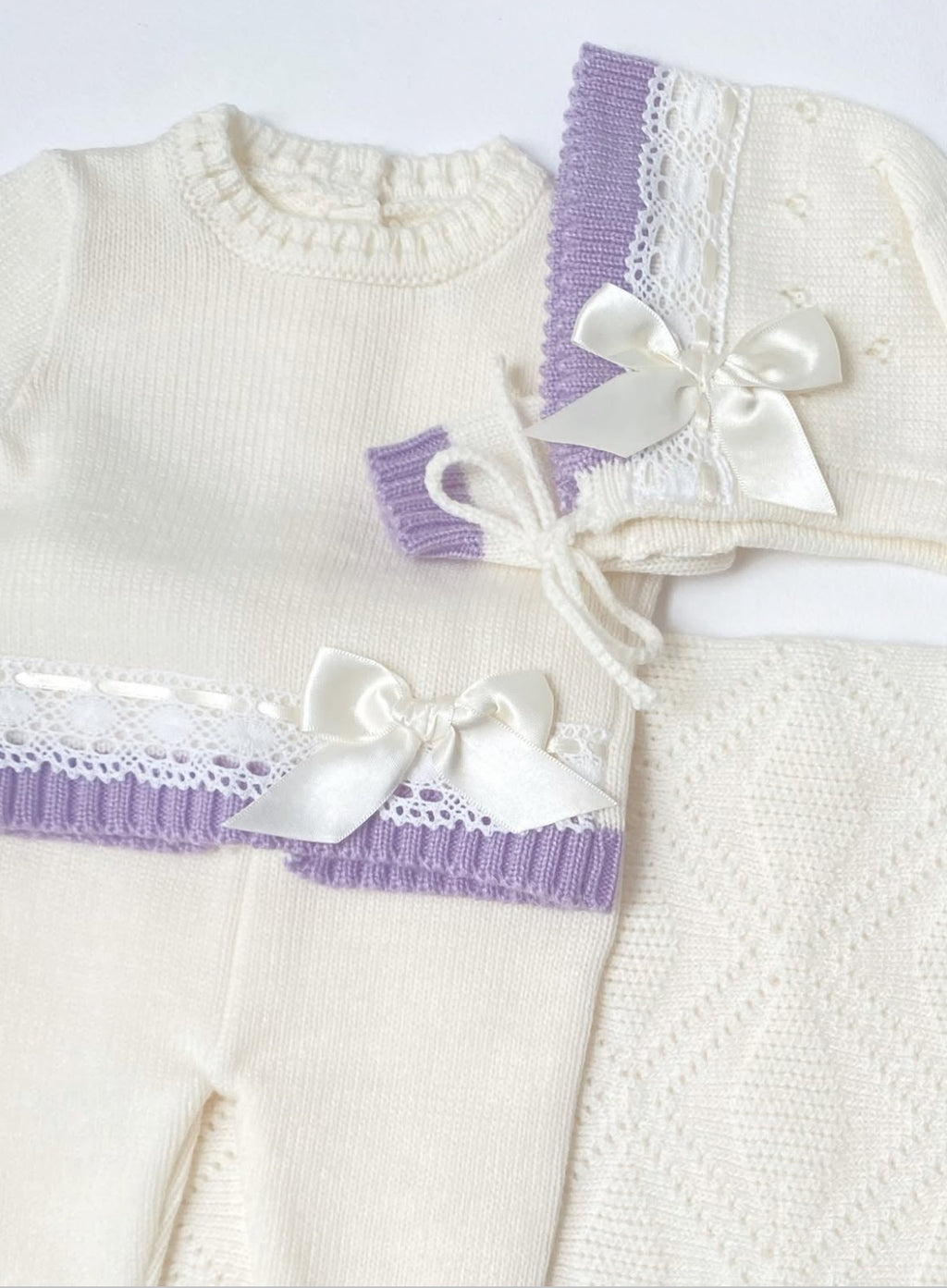 Set Andalucia, hueso con lila