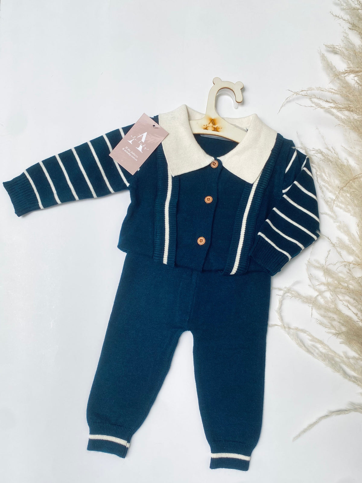 Conjunto azul esmeralda