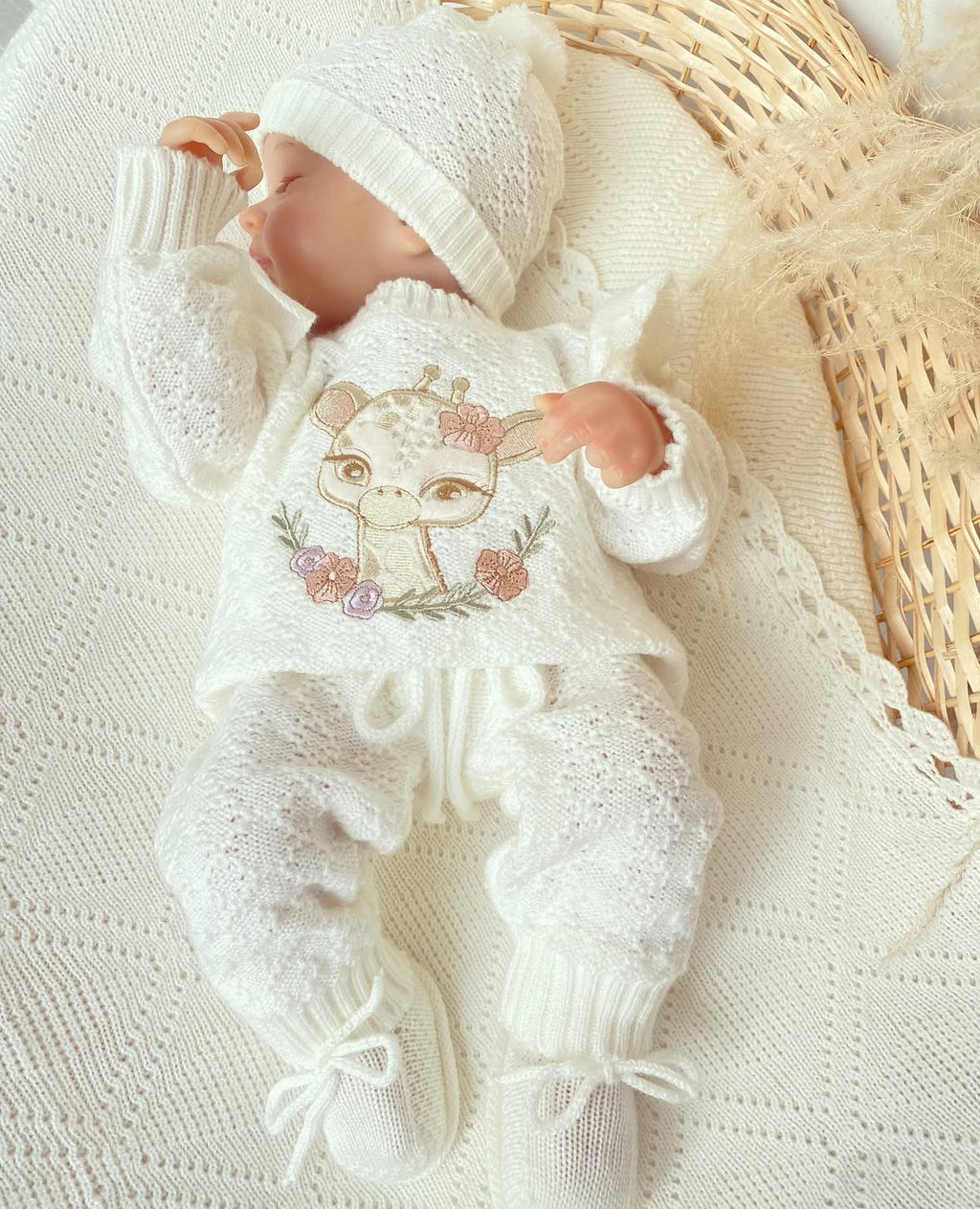 Set jirafa bolero blanco