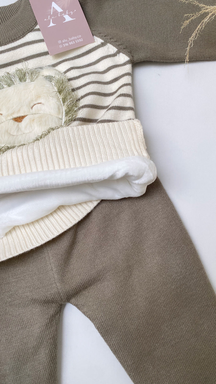 Conjunto de  leon verde