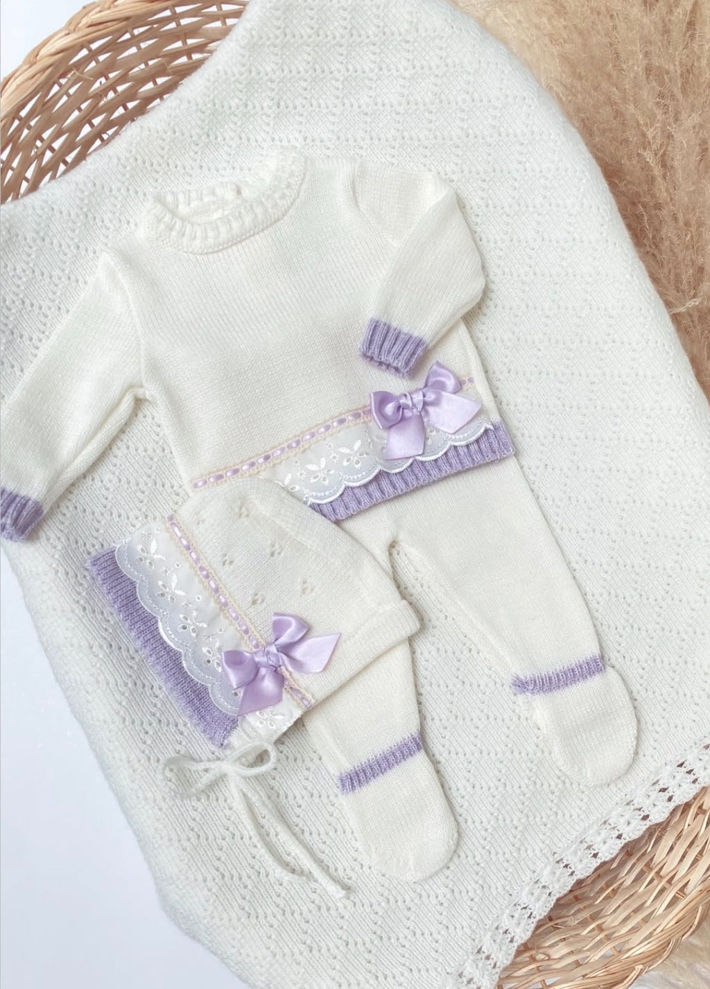 Set Andalucia, hueso con lila