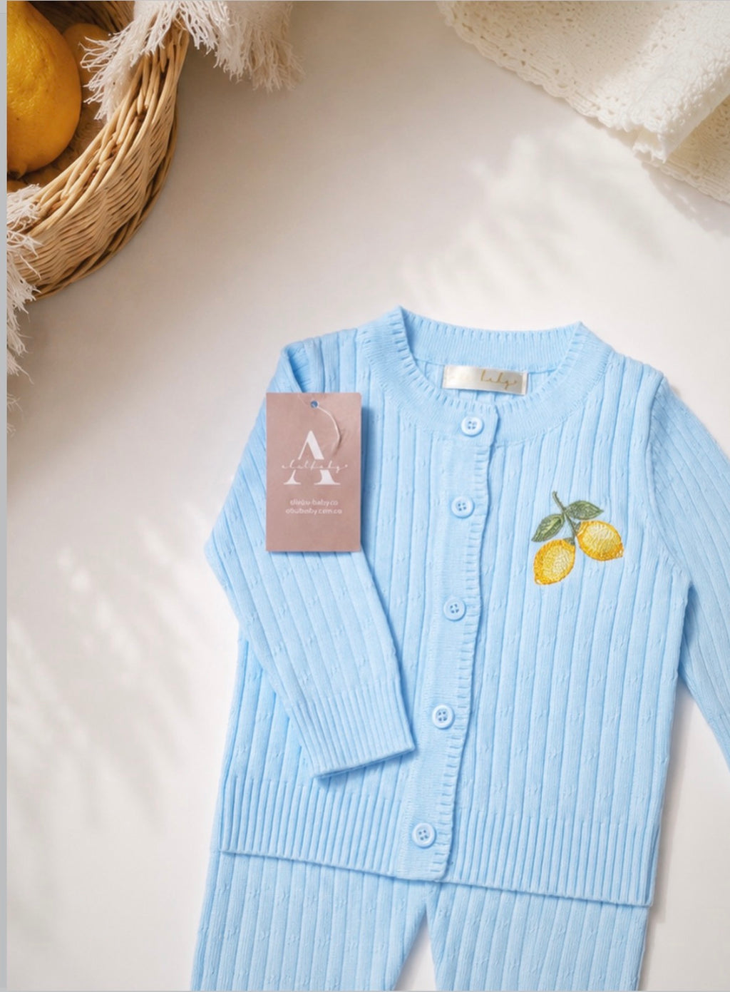 Set limonchelo azul