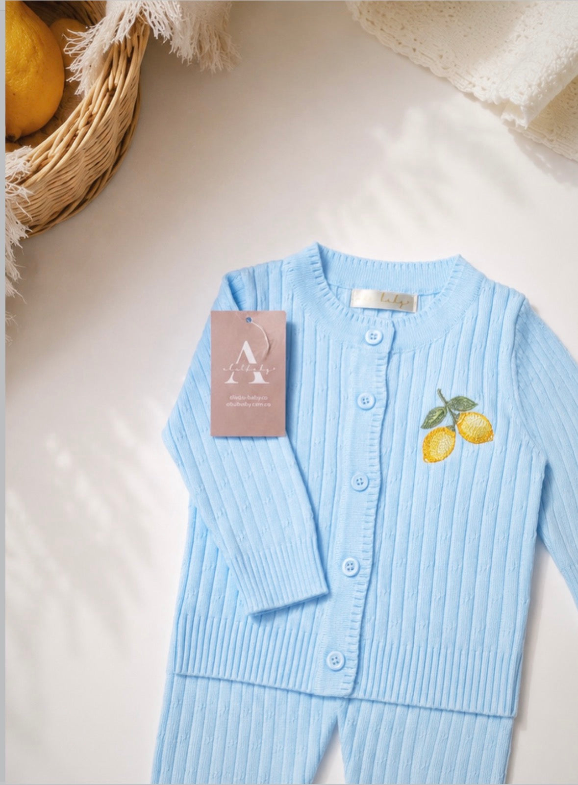 Set limonchelo azul