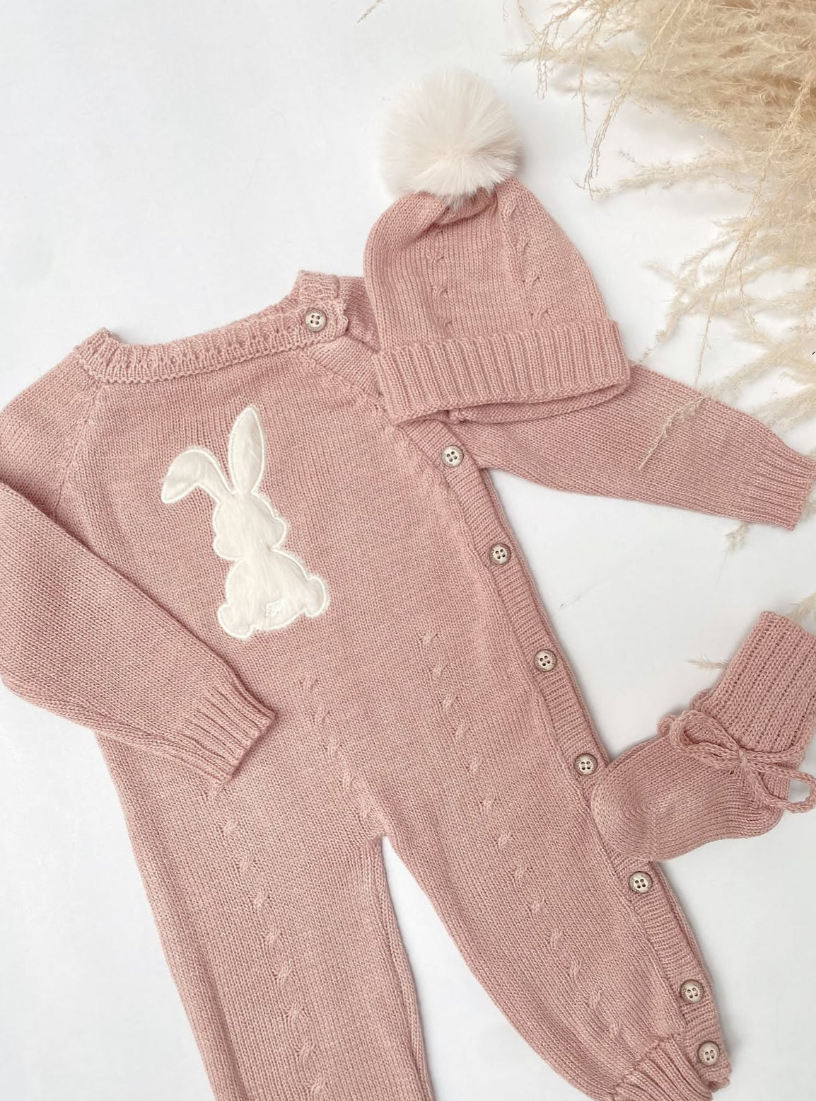 Set Enterizo bunny palo de rosa