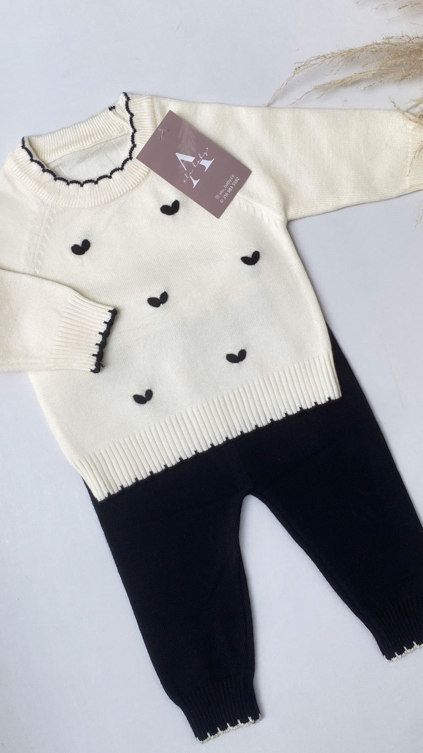 Conjunto cora negro