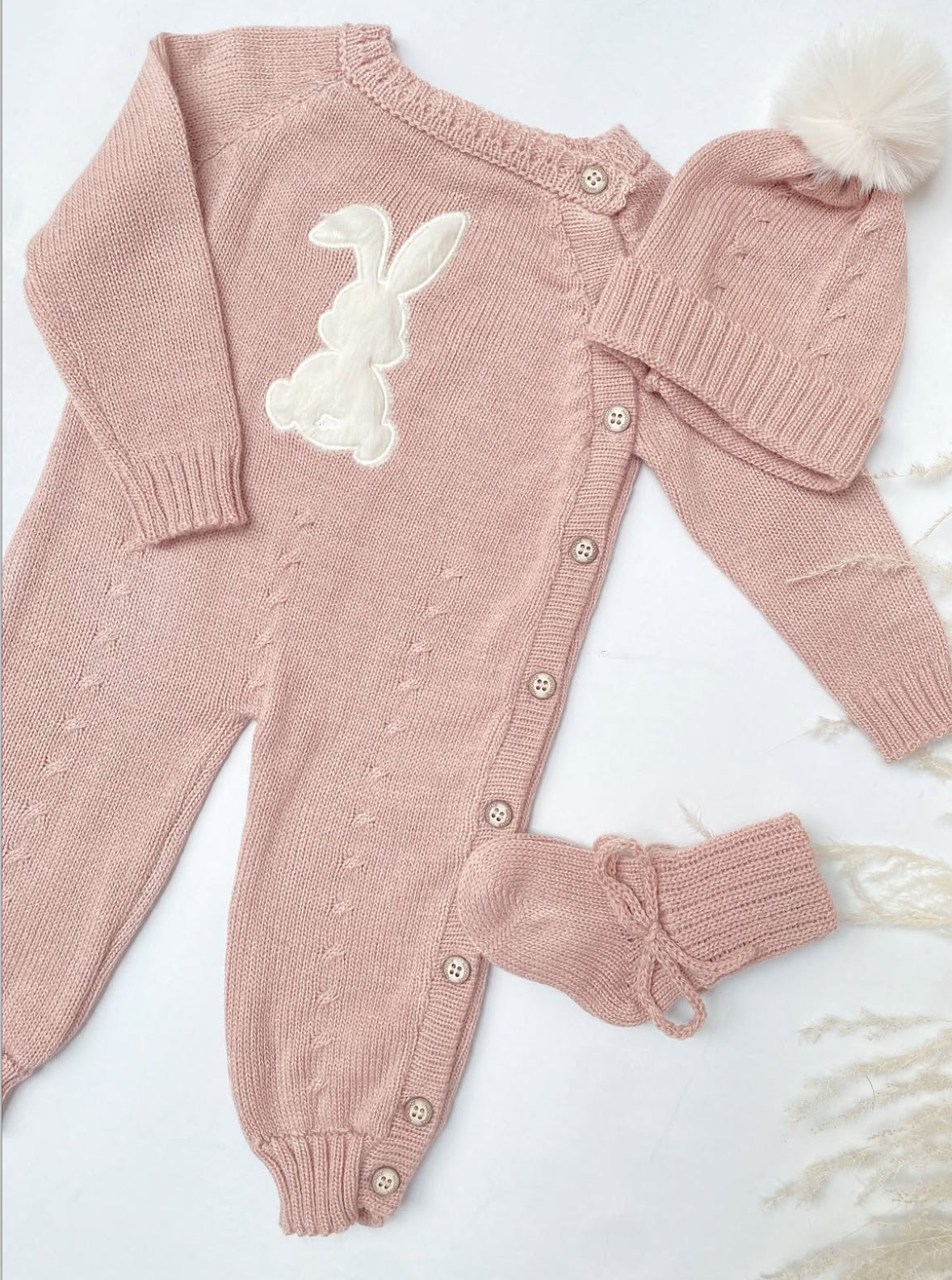 Set Enterizo bunny palo de rosa