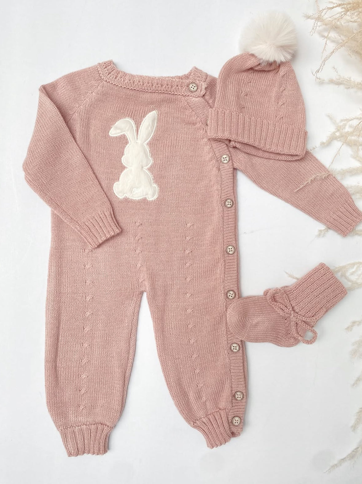 Set Enterizo bunny palo de rosa