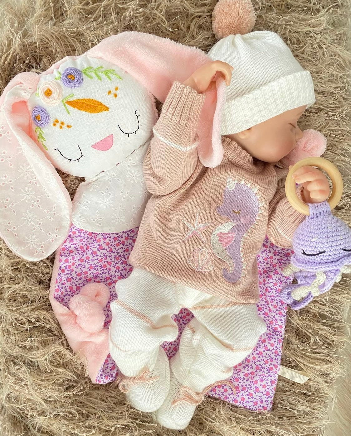 Set coral palo de rosa 1 a 4 meses