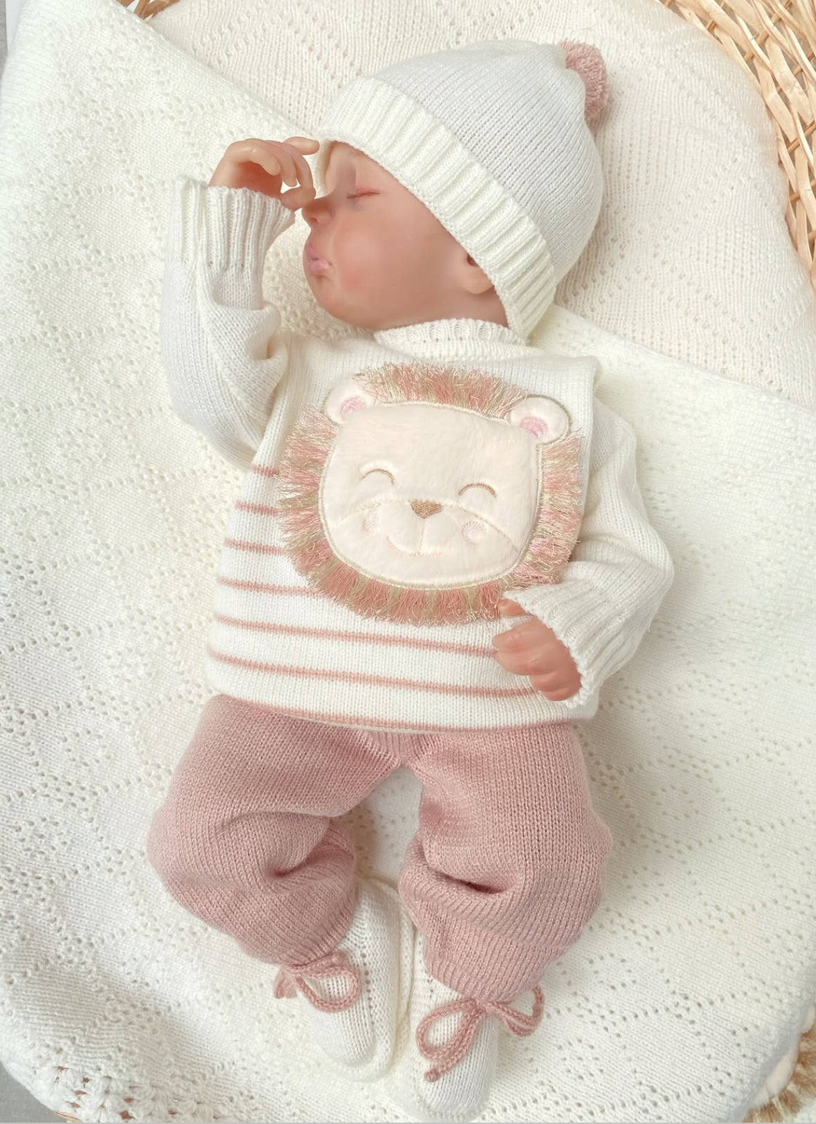 Set LEON palo de rosa + hueso