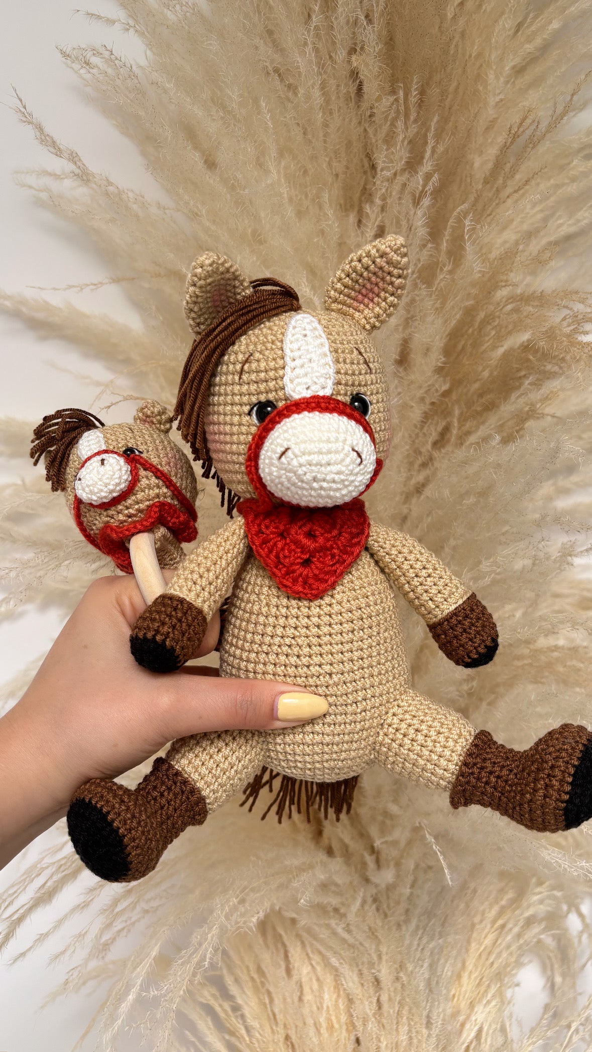 kit Amigurumi horse + sonajero