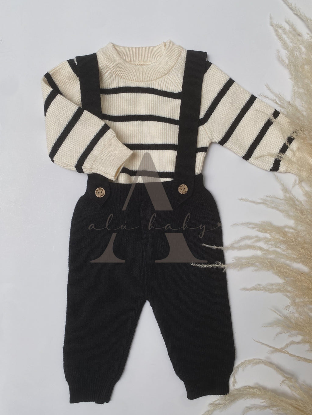 Conjunto overol negro
