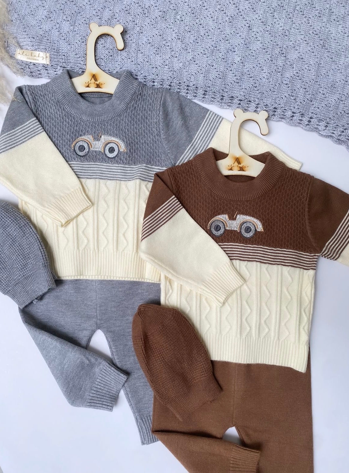 Conjunto vintage ride gris
