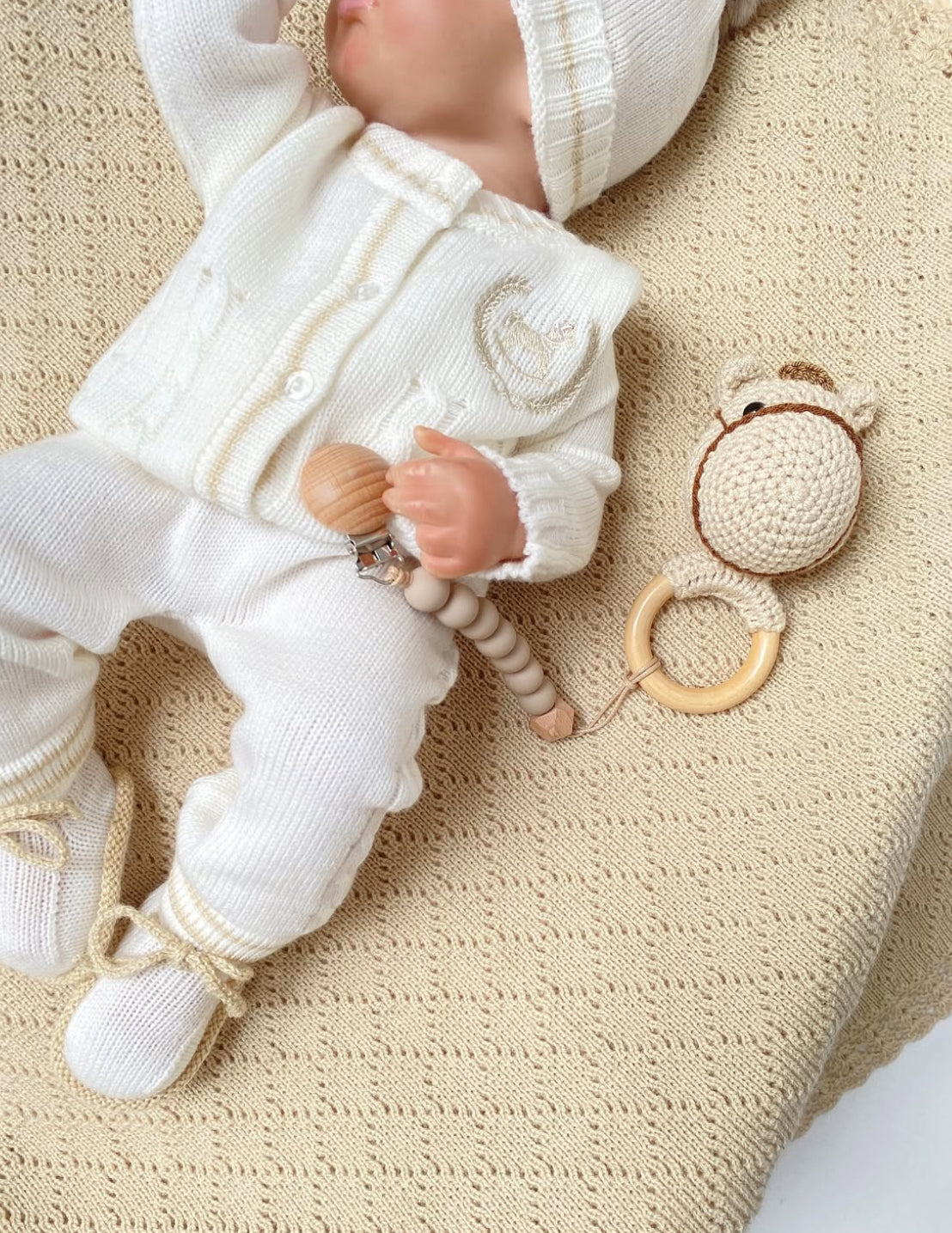 Set trenza caballo arena   RN