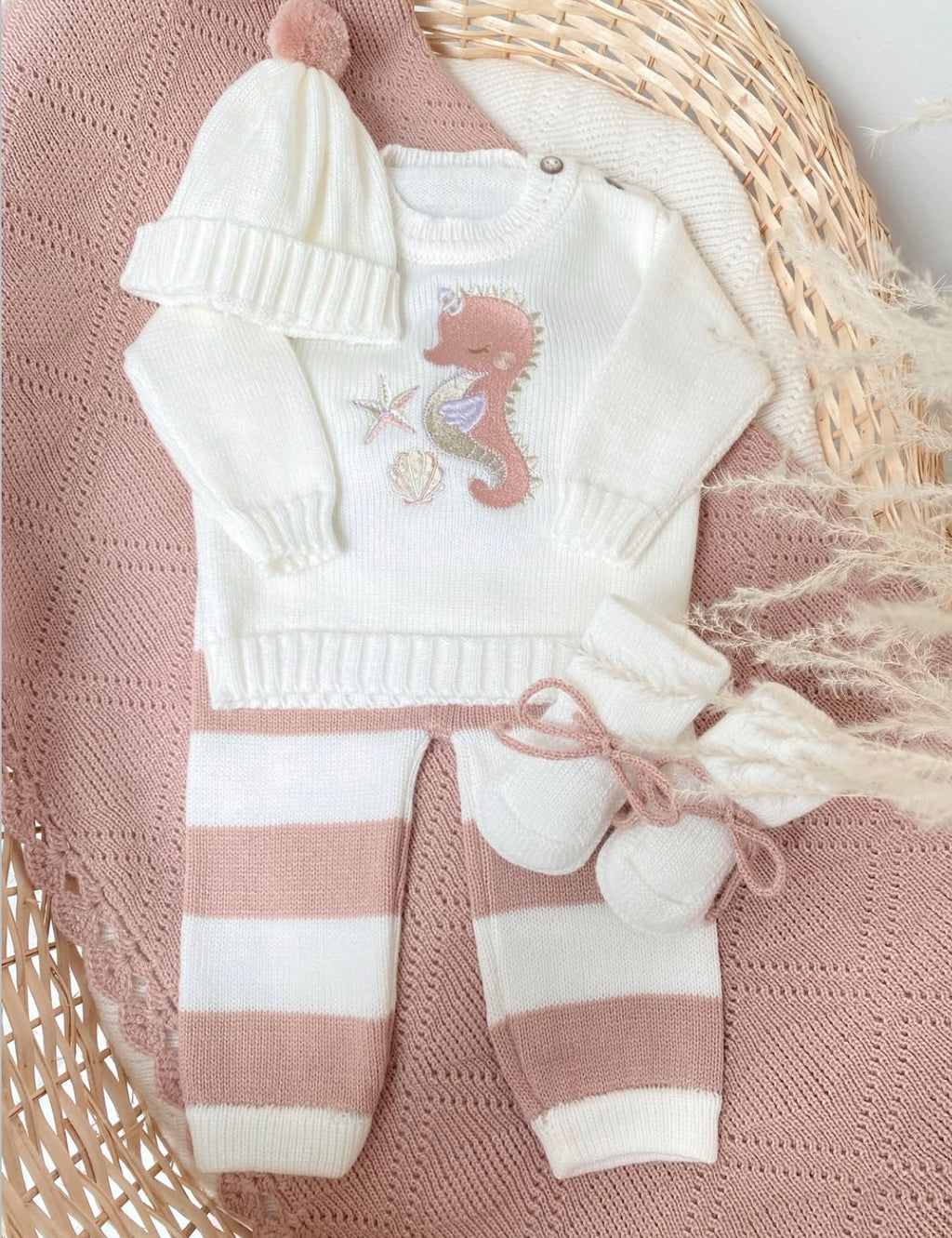 Set coral palo de rosa 1 a 4 meses