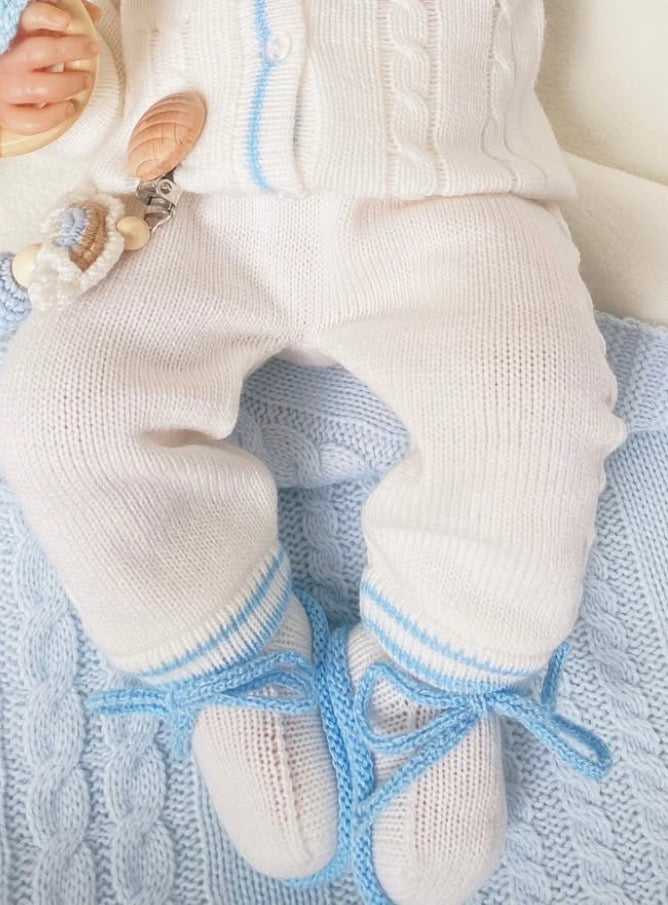 Set trenza leon RN azul