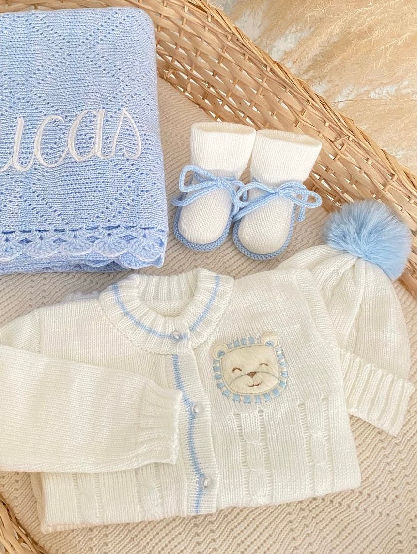 Set trenza leon RN azul